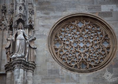 Vienna Austria St. Stephens exterior gothic details