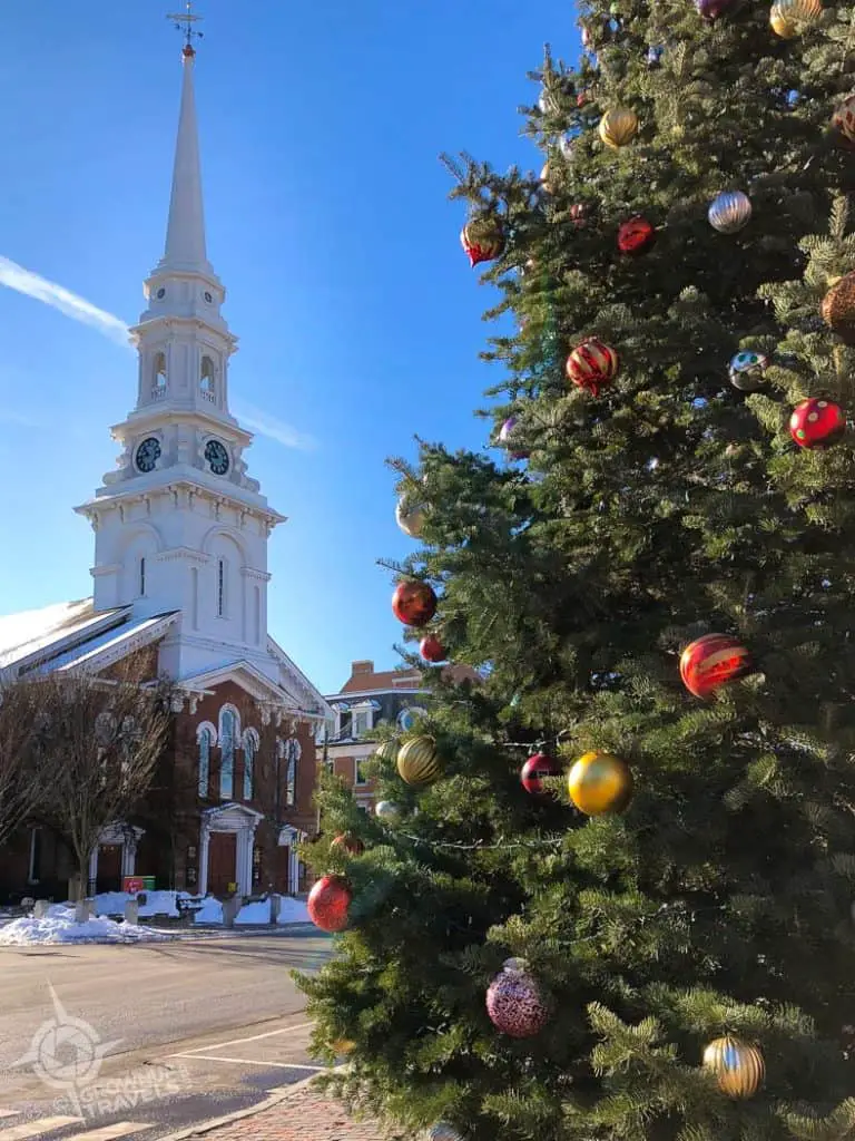 North Church and Christmas tree Portsmouth NH