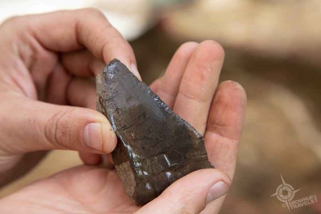 Archaeological artefact Lake Temiscouata Park Quebec
