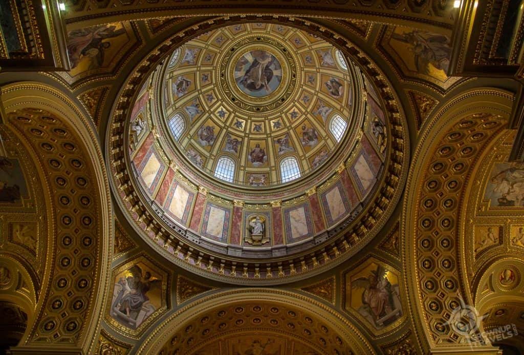 Budapest St. Stephens basilica interior dome