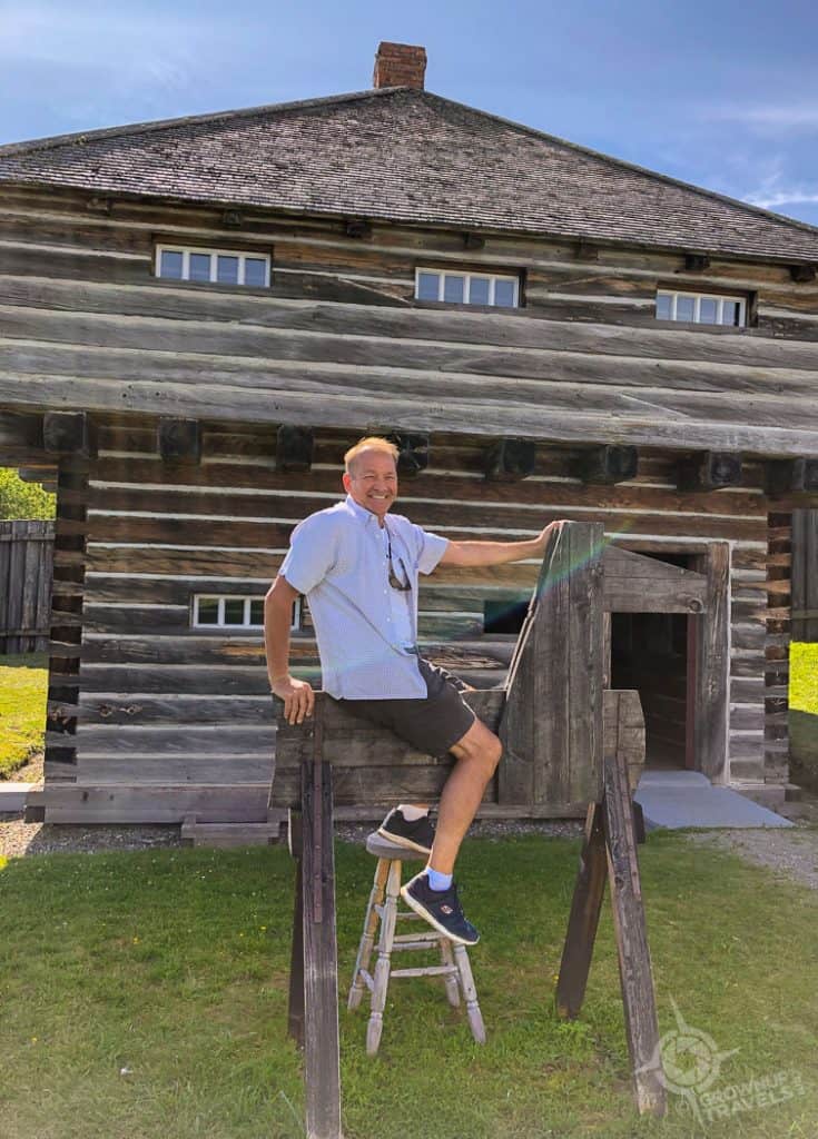 Henk on the Wooden Horse Fort Ingall Temiscouata