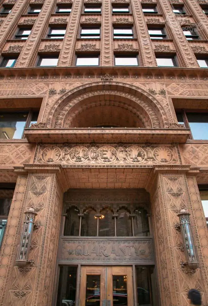Buffalo Architecture Guaranty Building and Prudential names