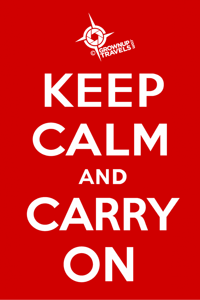 keep calm and carry on