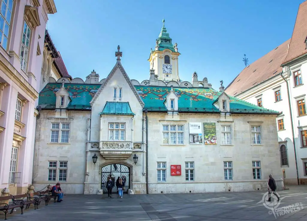 Bratislava medieval Old Town Hall courtyard