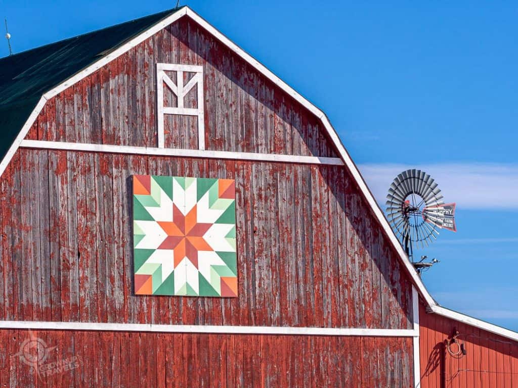 8-Point Star Barn Quilt, Vernon Farm, Simcoe County