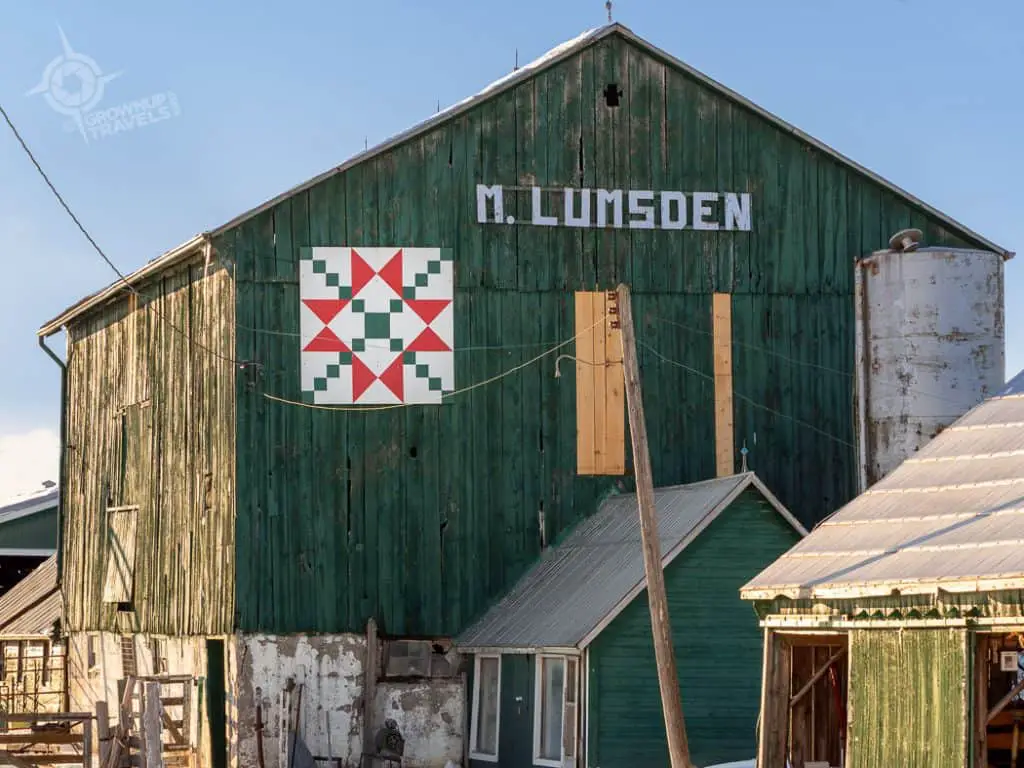 "Crossing Ohio" Barn Quilt, Lumsden Farm Simcoe County