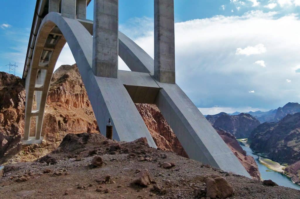 Mike O'Callahan Pat Tillman Memorial Bridge closeup Las Vegas