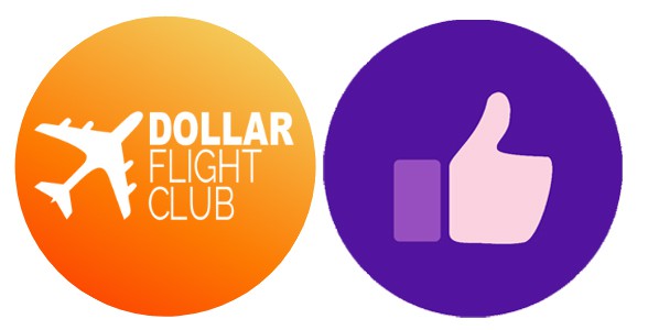 Dollar flight club and thumbs up