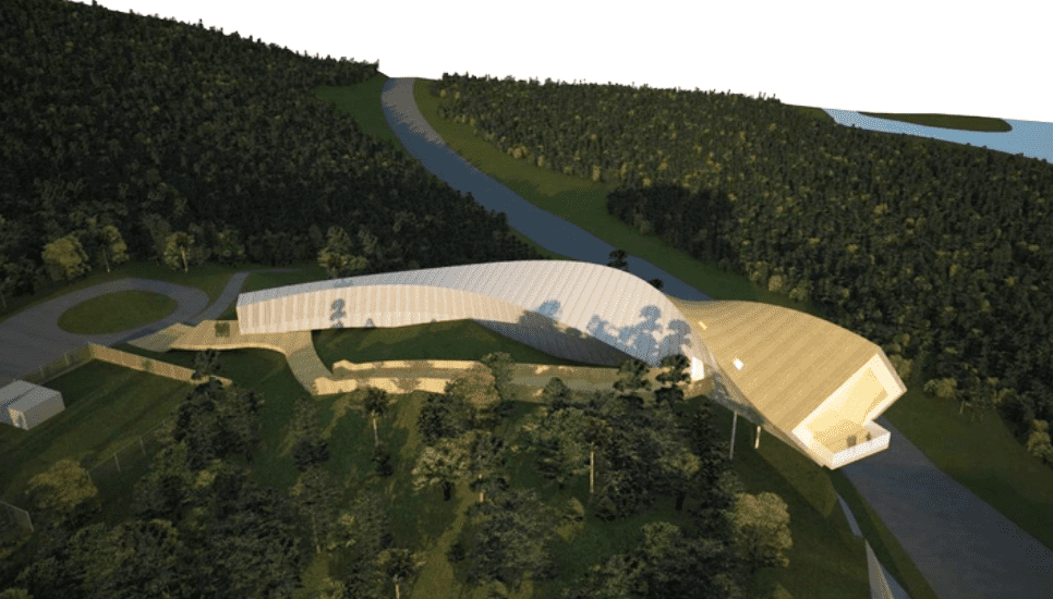 Deux Rivieres lookout conceptual drawing