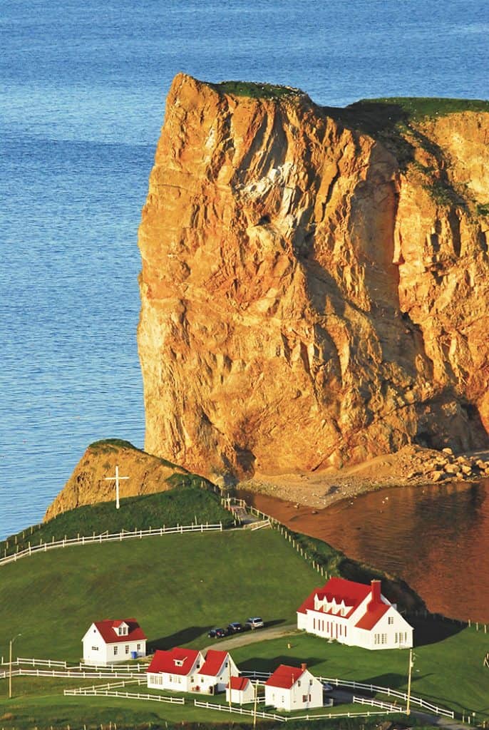 Frederick-James Village at Cap Canon with Perce Rock Photo Marc Loiselle