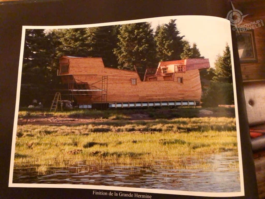 Gaspe Grande Hermine 12,000 pieces of wood