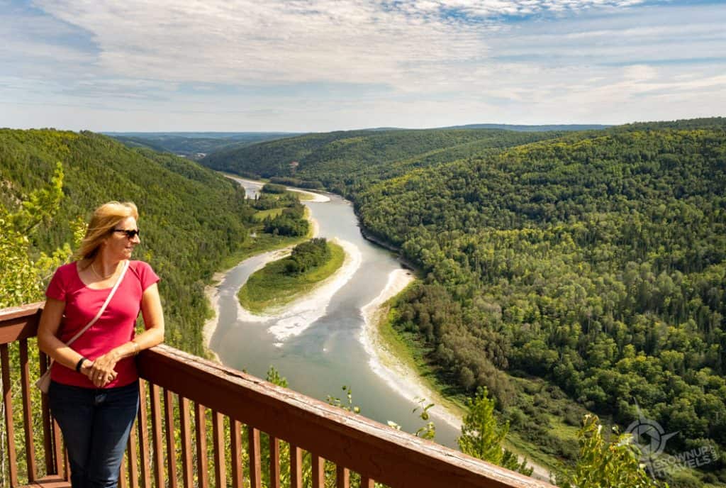 Gaspe Overlooks Jane at Horizon de Reve
