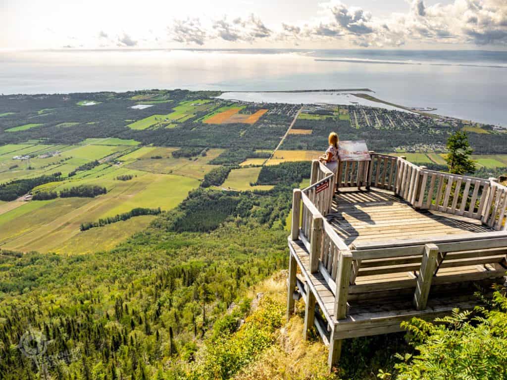Gaspe Overlooks Jane at Mont Saint-Joseph