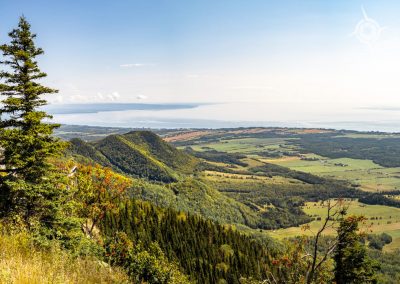 Gaspe Overlooks View from Mont Saint-Joseph terrace