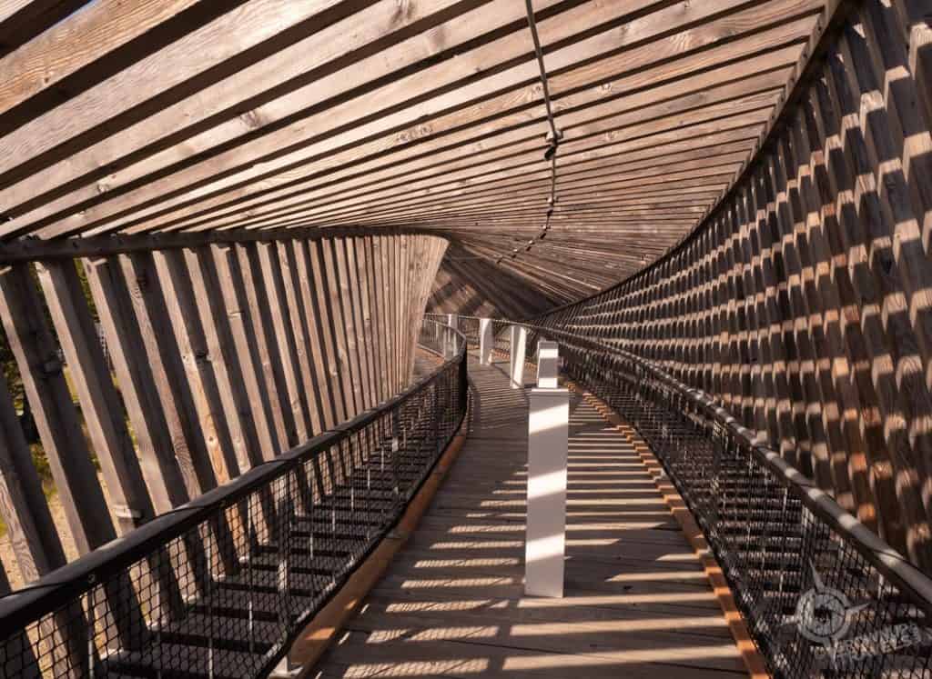 Interior of Deux Rivieres lookout tunnel