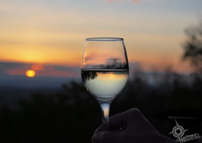 Wine sunset at Geodome Desjardins Gaspe