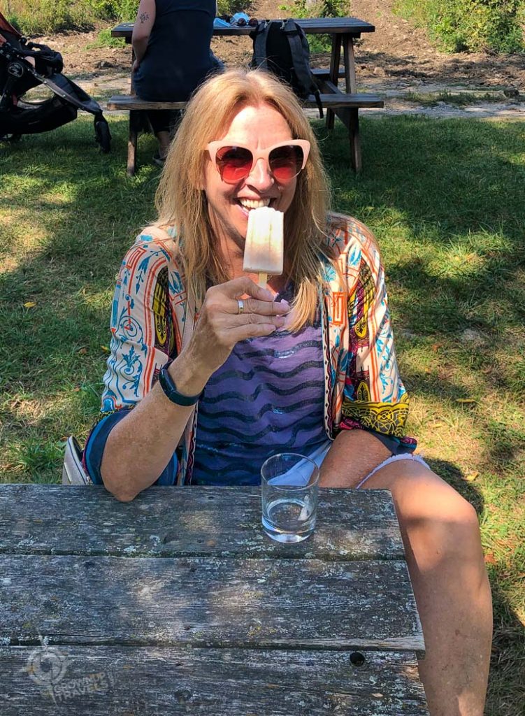 Jane enjoying a PopTail