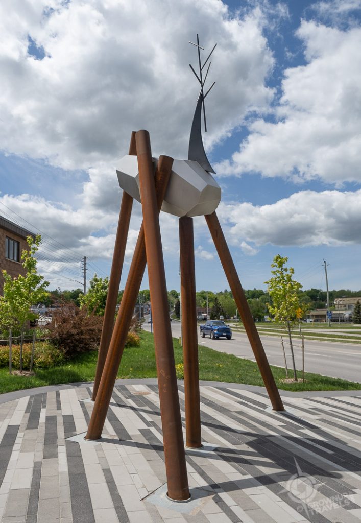 Midland Ontario Getaway Sewn' sculpture