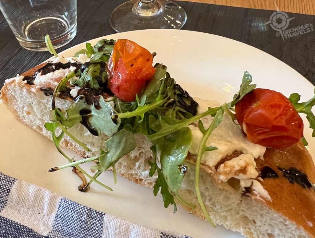 Midland Ontario Getaway Appetizer focaccia at Foccaccia at Fresh Baked