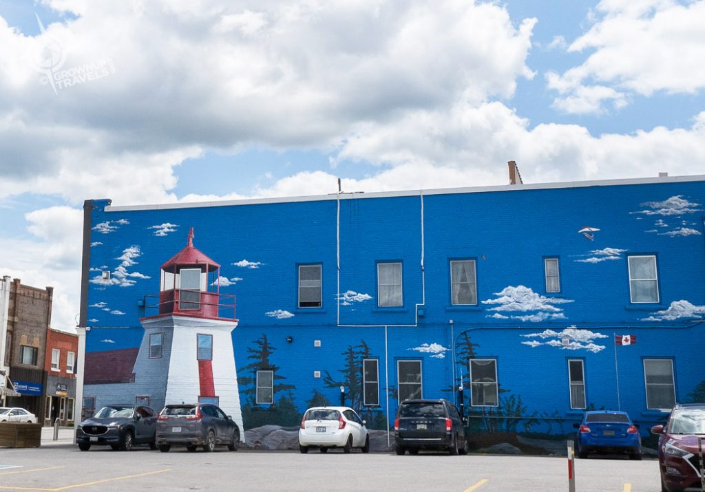 Midland Ontario Getaway Lighthouse Mural