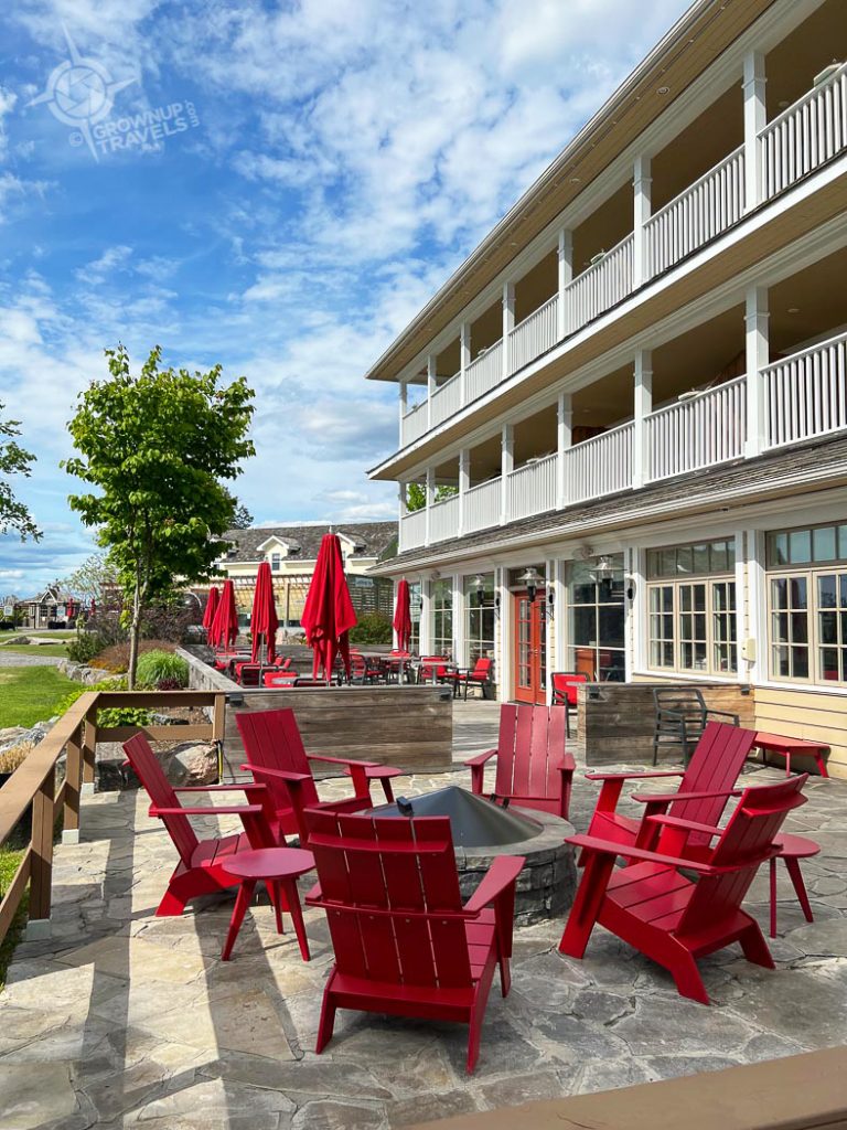 Midland Ontario Getaway Patio at Rawley Resort