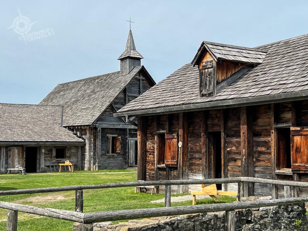 Midland Ontario Getaway Sainte-Marie Among the Hurons St. Joseph church and outbuildings