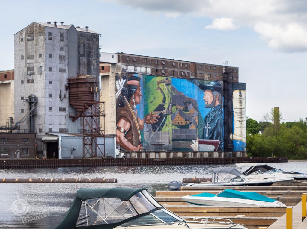 Midland Ontario Getaway Waterfront Silo Mural