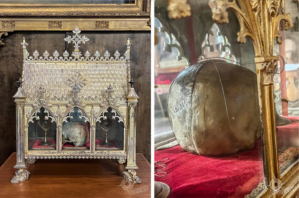 St. Jean de brebeuf half skull at Martyr's Shrine