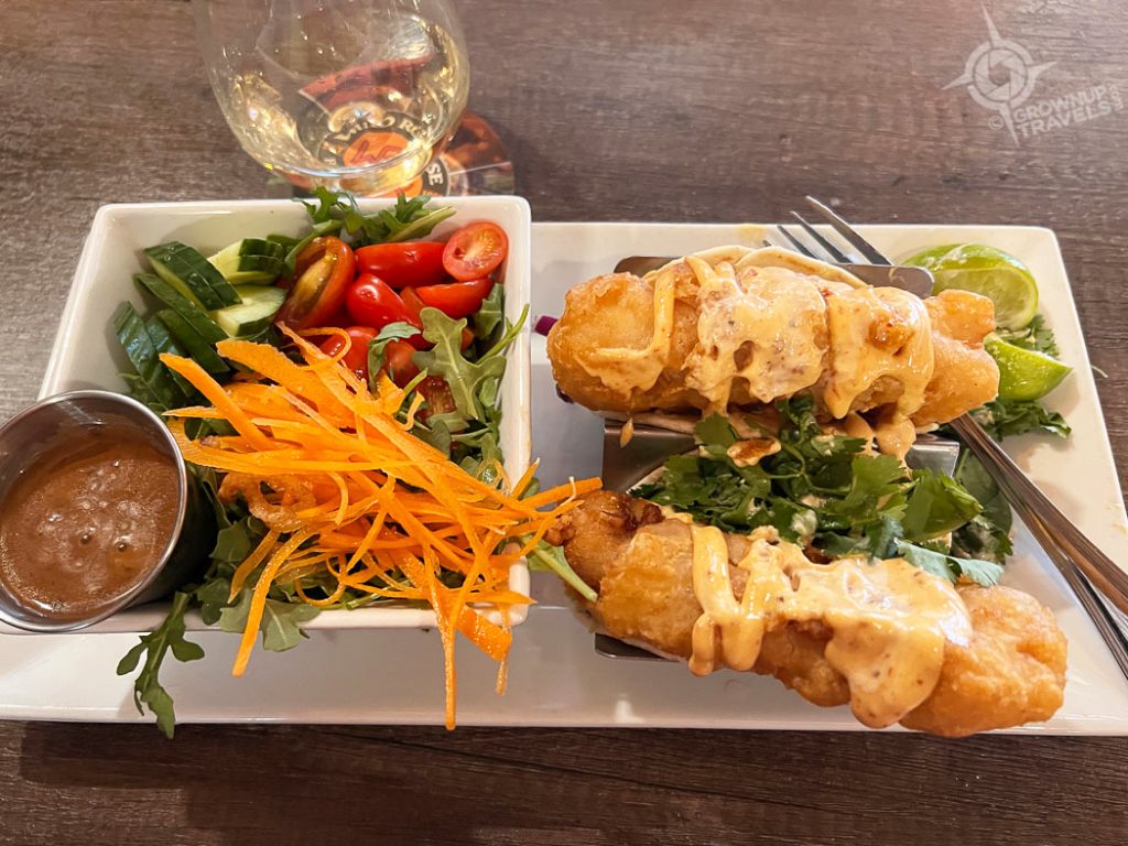 Baja fish tacos at Thirsty Bear Waterton