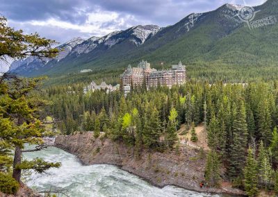 Banff Springs Hotel with River