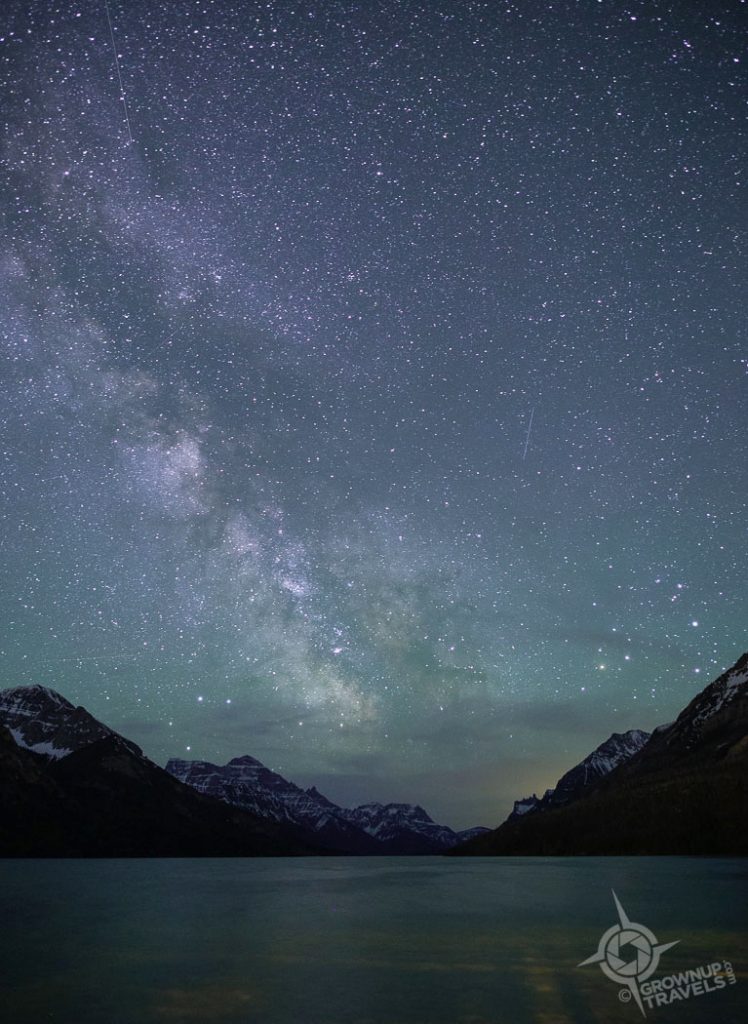 Milky Way over Waterton Lakes National Park