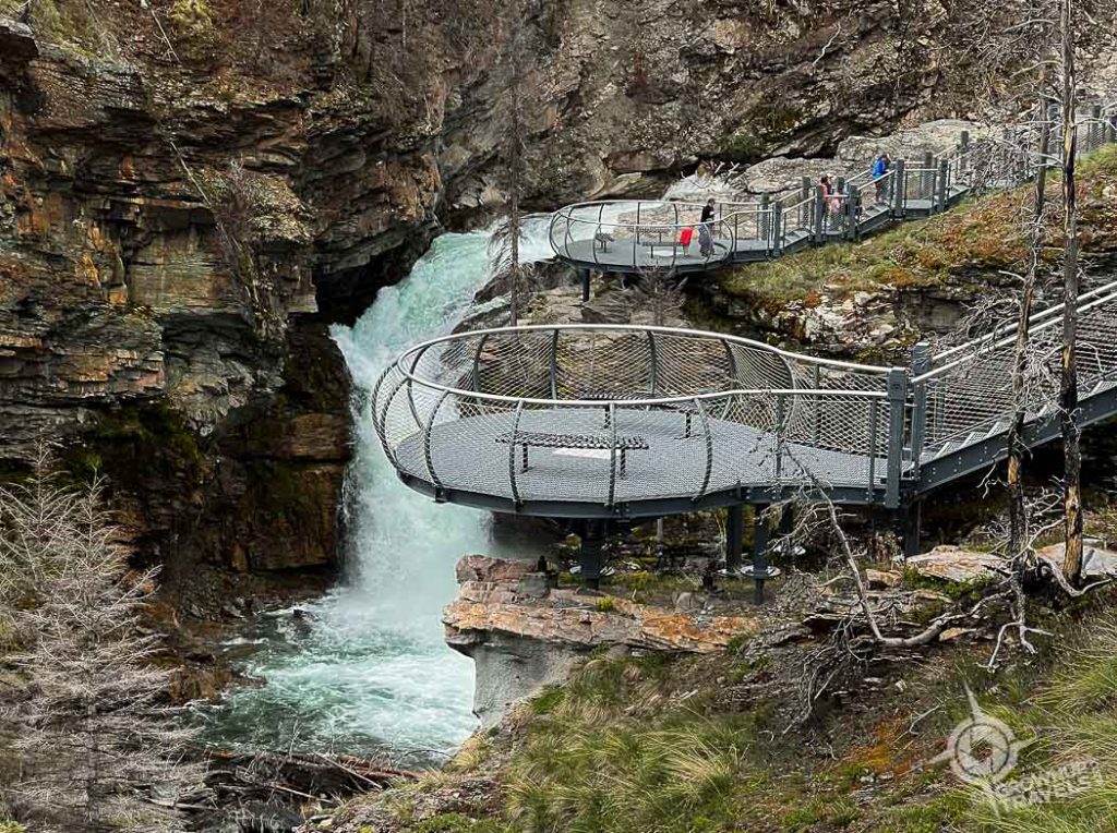 New overlooks at Blakiston Falls Waterton park