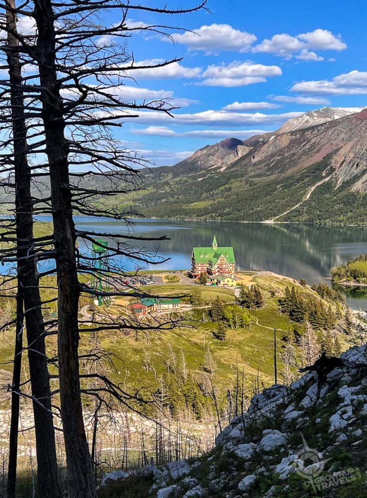 Prince of Wales Hotel from Bears Hump Trail
