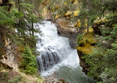 Waterfall in Johnston Canyon Banff