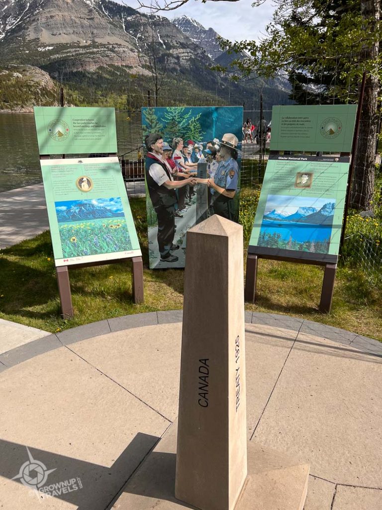 Waterton Glacier International Peace park Pylon