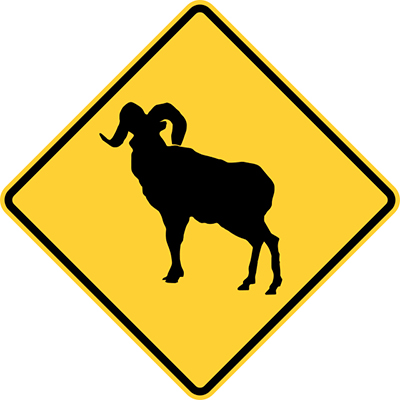 bighorn sheep sign small