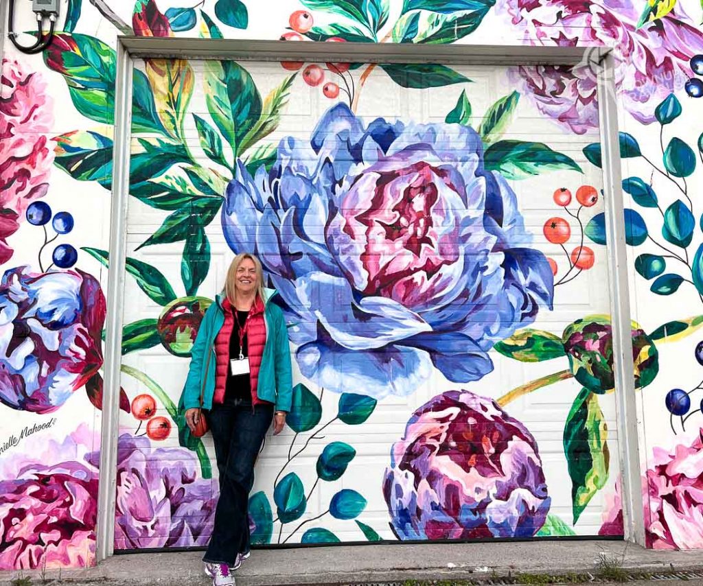 Colourful mural on home decor store Yarmouth