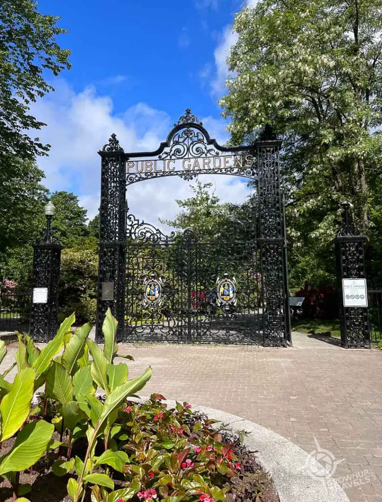 Halifax public gardens main gate entrance