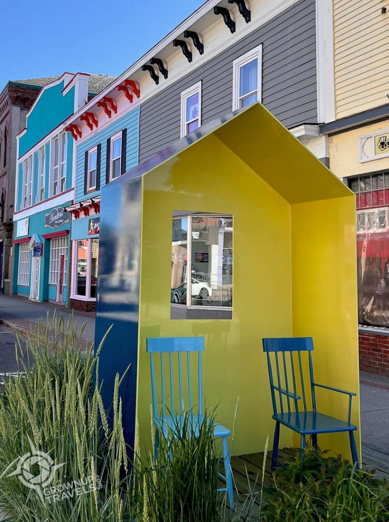 Lobster Car installation Yarmouth downtown