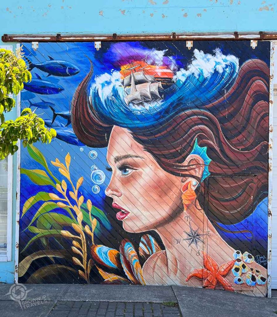 The Deep Blue mural by Danielle Mahood Yarmouth