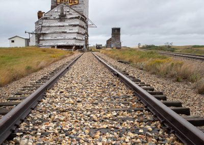 Grain Elevators and railway tracks Horizon Saskatchewa-13