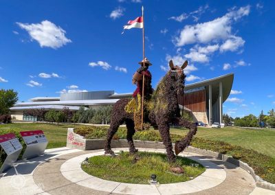 RCMP Heritage Centre living sculpture Regina Saskatchewan-13
