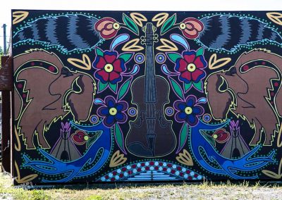 Tapwe (the Truth) and Kinepikosak by Geanna Dunbar mural Regina Saskatchewan-13