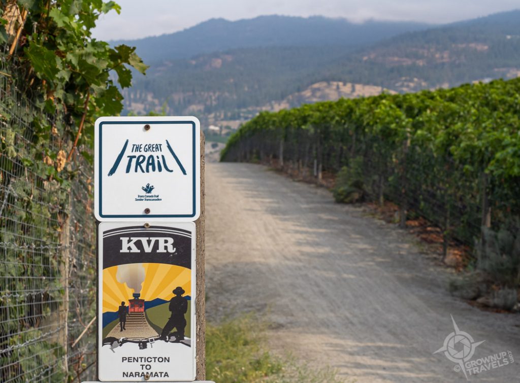 KVR Trail sign Penticton