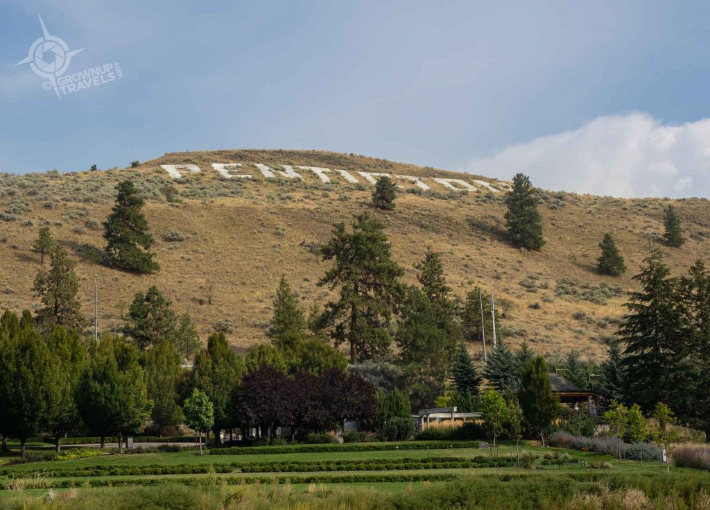 Penticton Sign on hillside