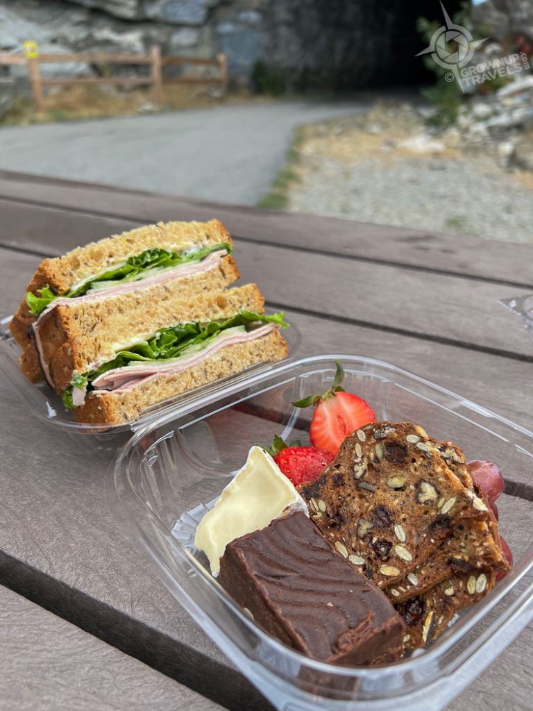 Picnic lunch at Little Tunnel KVR Trail