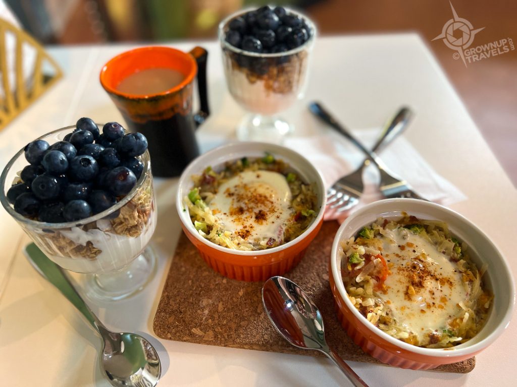 breakfast at Boho Bin Alive Sky Lodge