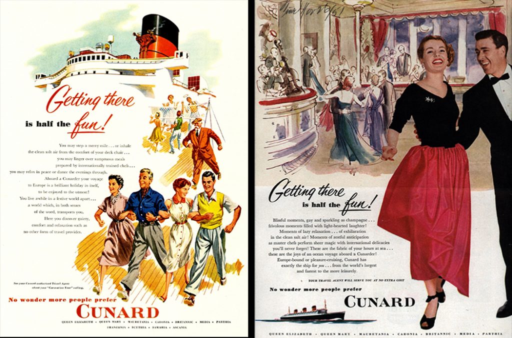 cunard Getting There Ad campaign