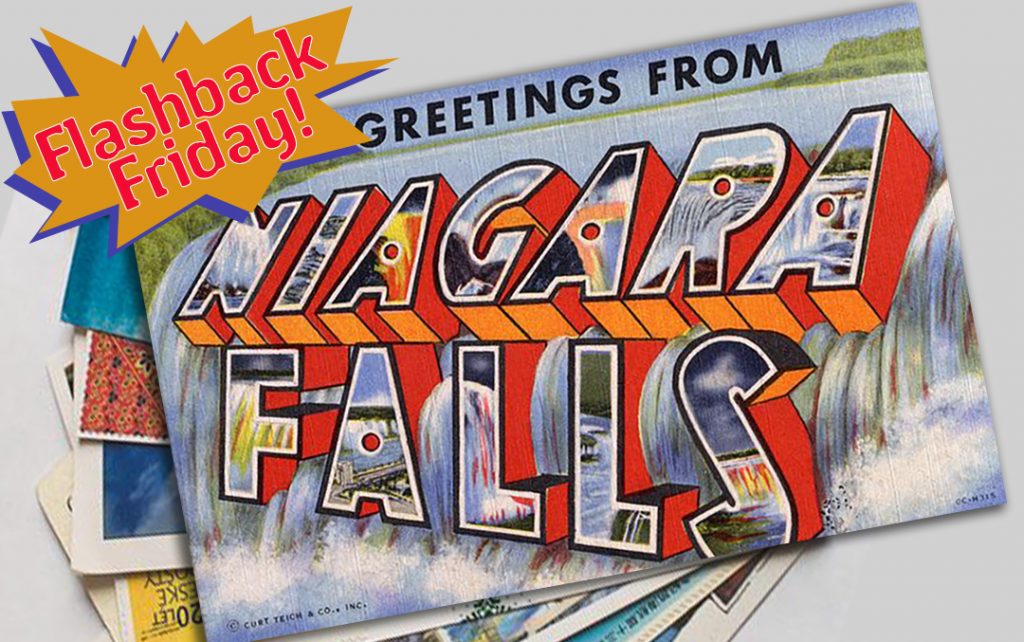 flashback friday postcard Niagara Falls