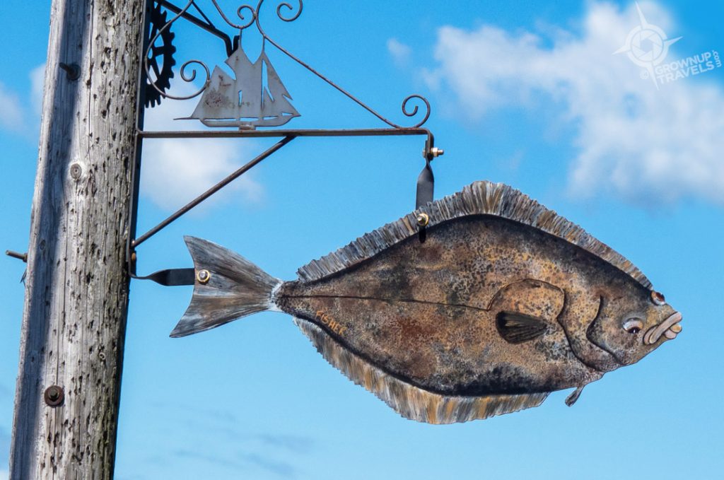 Funny face fish shingle Lunenburg